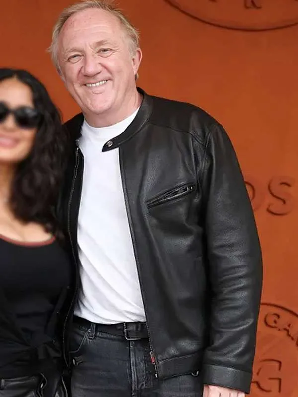 French Open Paris 2026 Francois Henri Pinault Black Leather Jacket