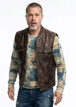Heart of the Beast 2026 Brad Pitt Brown Vest