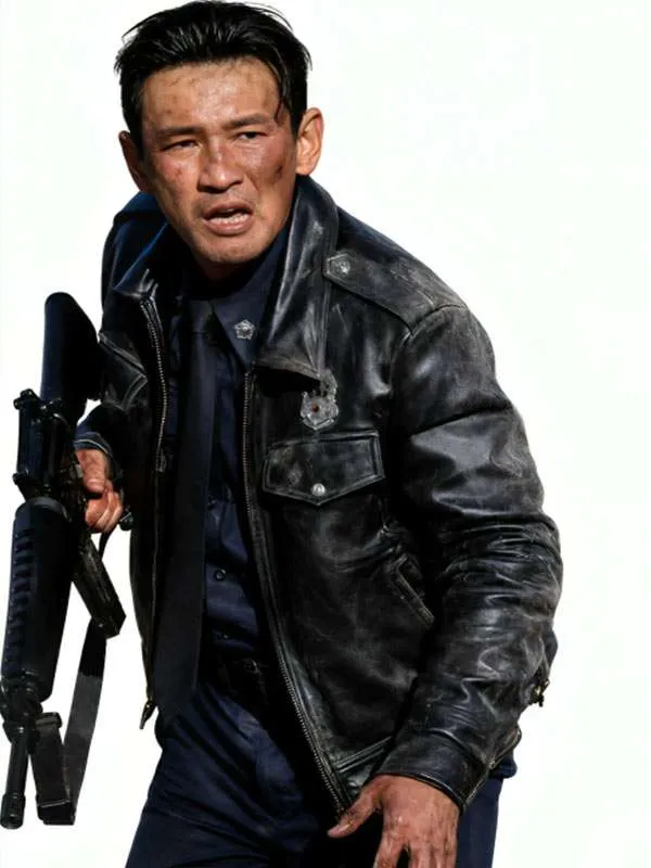 Hwang Jung-min Hope 2026 Beom Seok Black Leather Jacket