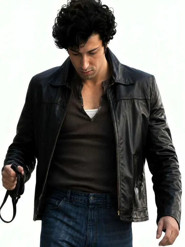 Anthony Ippolito I Play Rocky 2026 Sylvester Stallone Black Leather Jacket