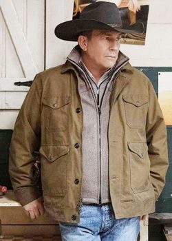 John Dutton Brown Cotton Jacket