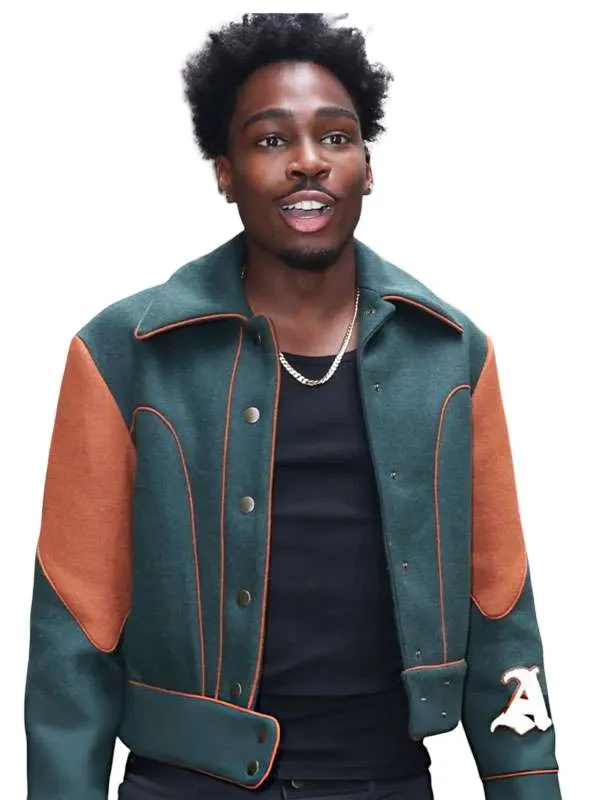 Shop NYC Street Style 2026 Kam Patterson Wool Bomber Jacket