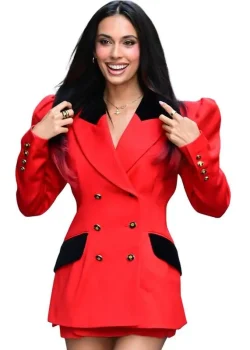 Kylie Cantrall Hudson Square 2026 Red Blazer