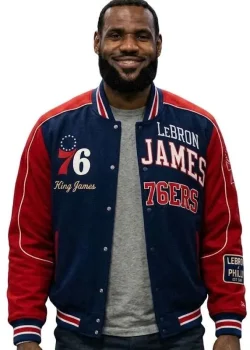 LeBron James 76ers Varsity Jacket
