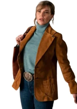 Marshals 2026 Belle Skinner Tan Suede Blazer