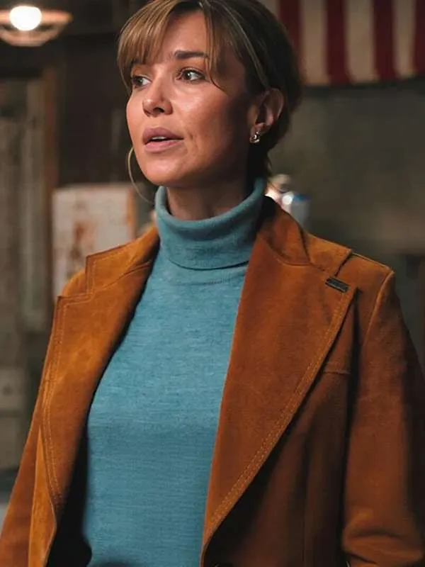 Marshals 2026 Belle Skinner Tan Suede Blazer