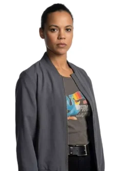 Neagley 2026 Frances Neagley Gray Bomber Jacket