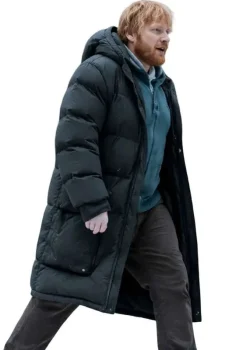 Nightborn 2026 Rupert Grint Black Puffer Coat