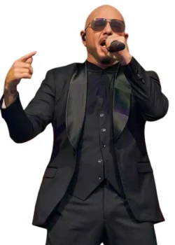 Pitbull I’m Back Tour 2026 Black Blazer