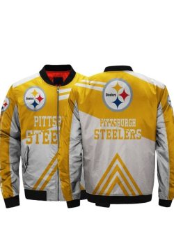 Pittsburgh Steelers Yellow and Grey Jacket