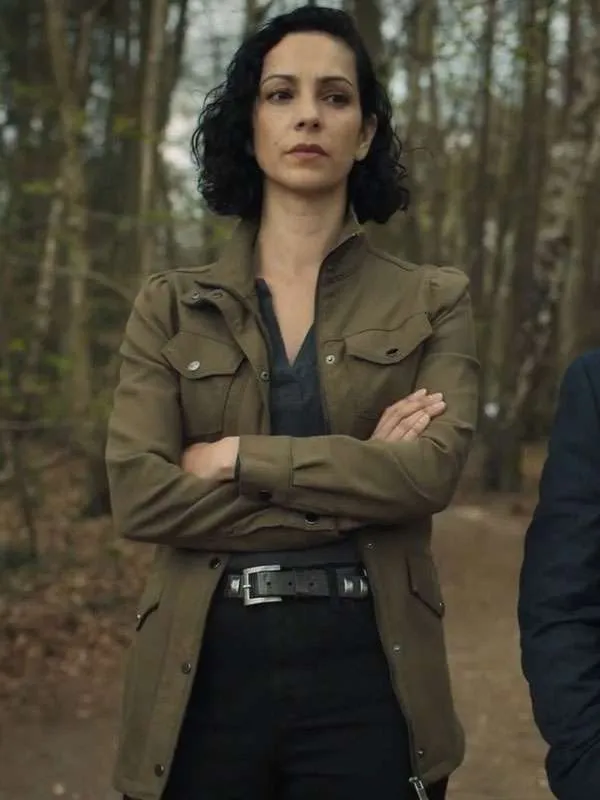 Shop Priya Shamsie The Chelsea Detective Sonita Henry Brown Cotton Jacket