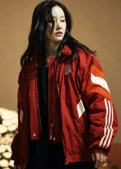 Project Y Jeon Jong-seo Red Track Jacket