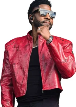 Roundhay Festival 2026 Jason Derulo Red Leather Jacket