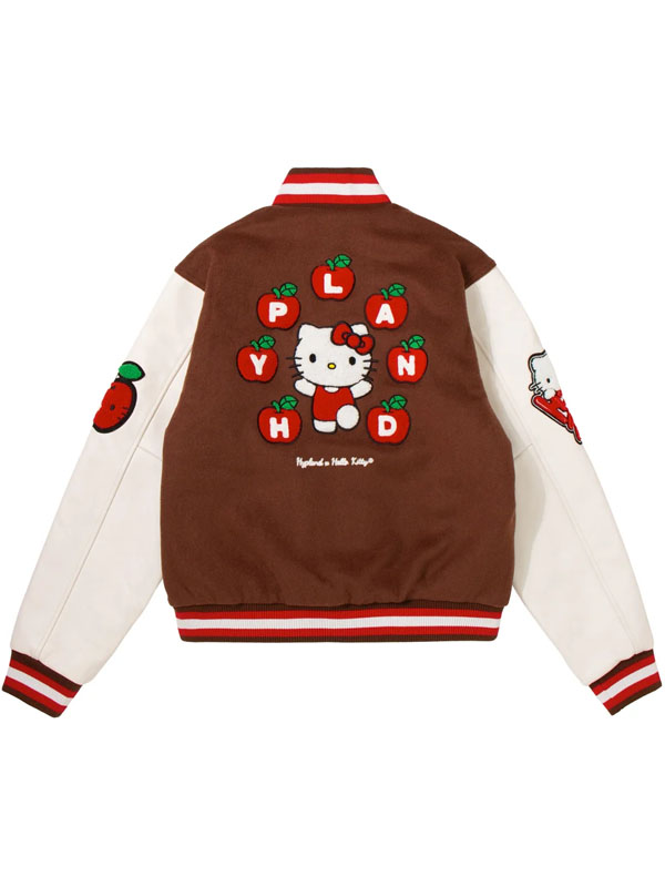 Hello Kitty Brown Letterman Jacket