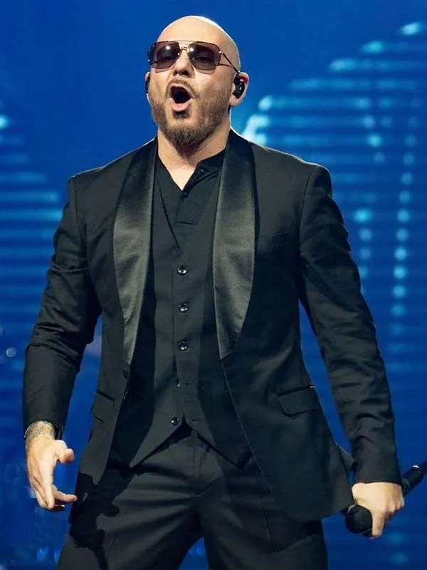 Pitbull I’m Back Tour 2026 Black Blazer