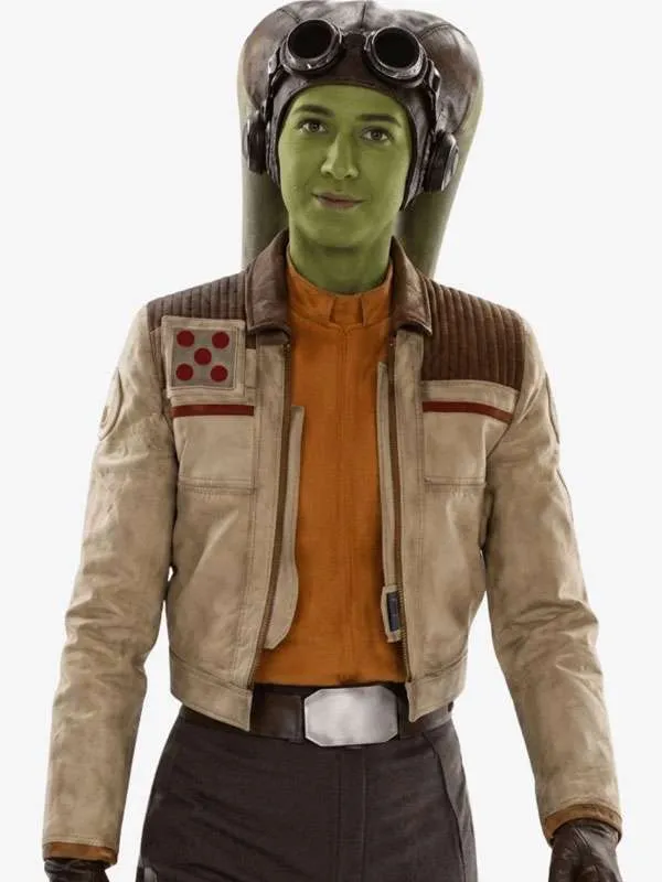 Mary Elizabeth Winstead Star Wars Ahsoka 2027 Hera Syndulla Costume Leather Jacket