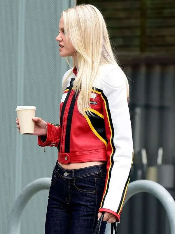Shop L A California 2026 Street Style Laura Abla Schmitt Motorcycle Leather Jacket