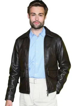 The Blame 2026 Douglas Booth Brown Leather Jacket