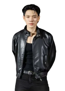 The Debt Collector Daou Pittaya Black Leather Jacket