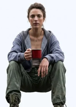 The Dog Stars Margaret Qualley Blue Hoodie