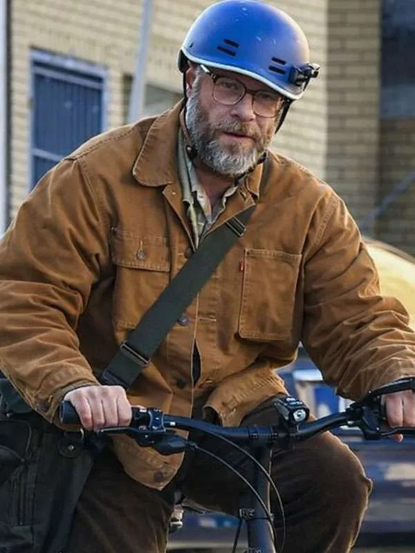 Shop Seth Rogen The Invite 2026 Joe Brown Cotton Jacket