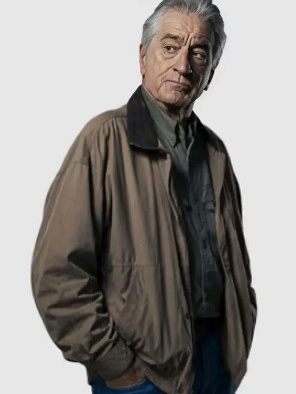 Robert De Niro The Whisper Man 2026 Peter Willis Beige Cotton Jacket