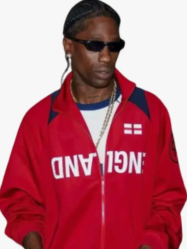 Travis Scott England Red Track Jacket