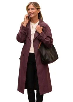 Anna Pigeon 2026 Tracy Spiridakos Burgundy Coat