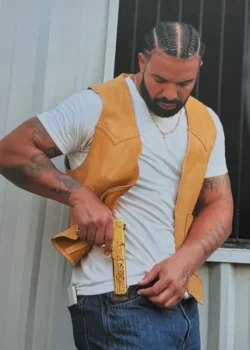 BTS Drake FOMO 2026 Leather Vest