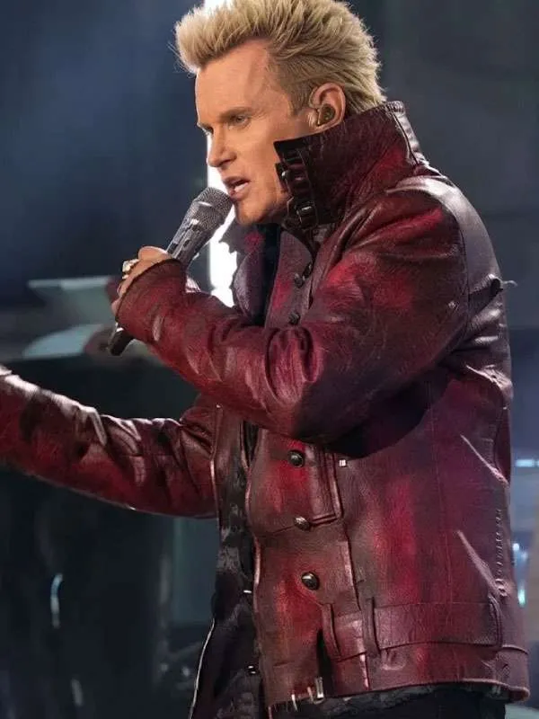 American Idol 2026 Billy Idol Red Leather Jacket