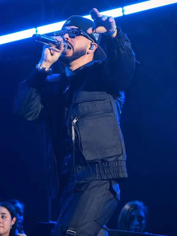 Venezuela Benefit Concert 2026 Yandel Hooded Black Jacket