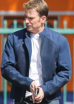 Captain America Steve Rogers Blue Jacket