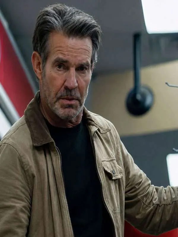 The Florist 2026 Dennis Quaid Brown Cotton Jacket