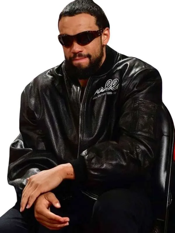 Dillon Brooks Valley Fall Winter Black Bomber Leather Jacket