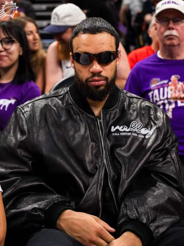 Dillon Brooks Phoenix 2026 Black Leather Jacket
