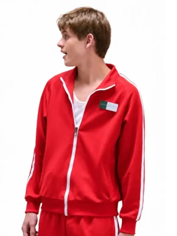 Preston Oliver Movie Double Trouble 2026 Matthew Red Track Jacket