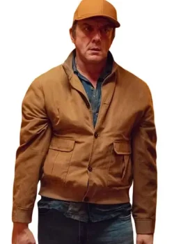Hit Point 2026 Peter Serafinowicz Brown Suede Jacket