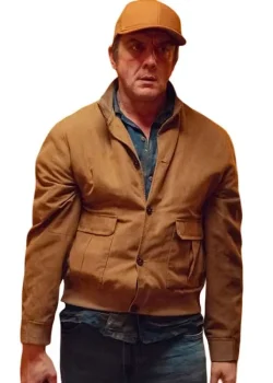 Hit Point Peter Serafinowicz Brown Suede Jacket