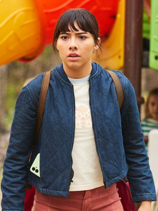 Hive 2026 Sasha Blue Bomber Denim Jacket