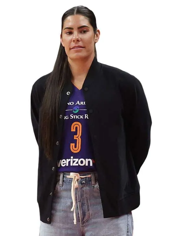 Star Guard Kelsey Plum 2026 Black Bomber Jacket For Women