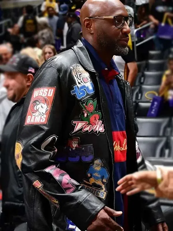 Lamar Odom Los Angeles Lakers Game Black Leather Jacket