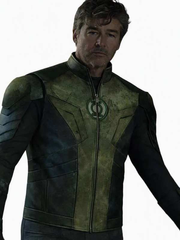 Kyle Chandler TV Series Lanterns 2026 Hal Jordan Green Costume Leather Jacket