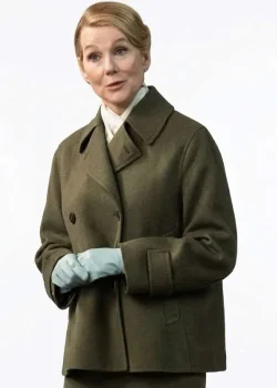 Lanterns 2026 Laura Linney Green Coat