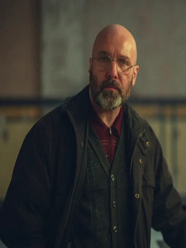 Johnny Harris TV Series Legends 2026 Eddie McKee Black Cotton Jacket