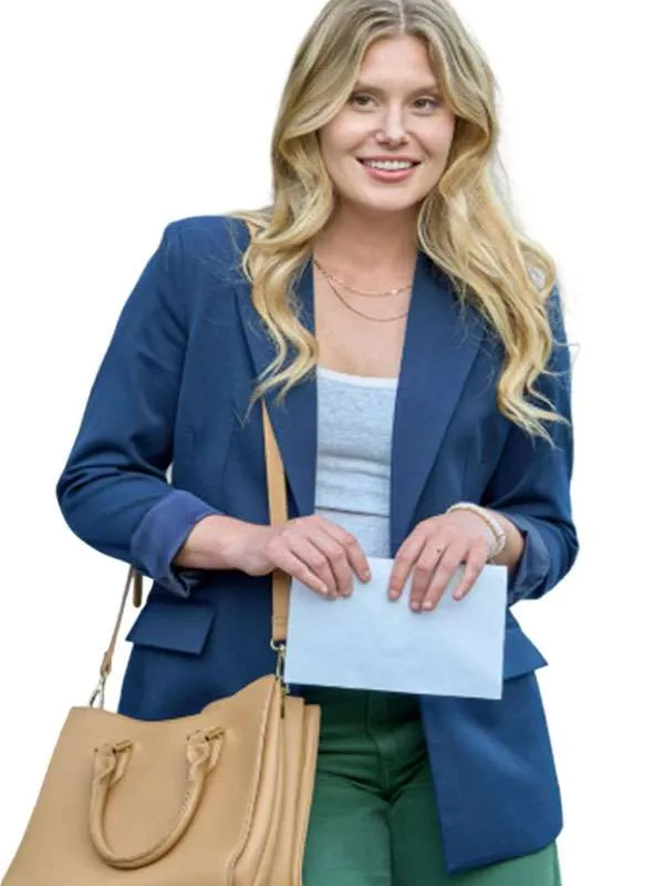 Natalie Sharp Love Finds You 2026 Hayley Blue Blazer Jacket