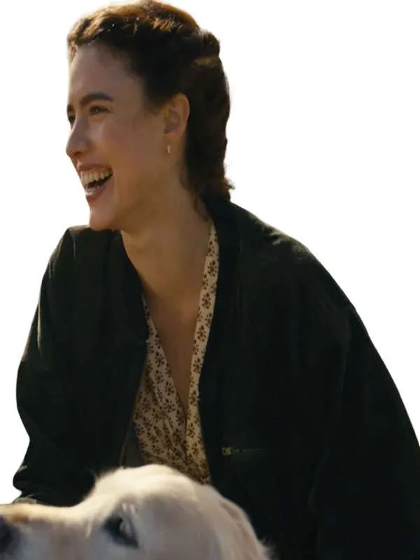 Margaret Qualley TV Series Love of Your Life 2026 Maya Black Bomber Jacket