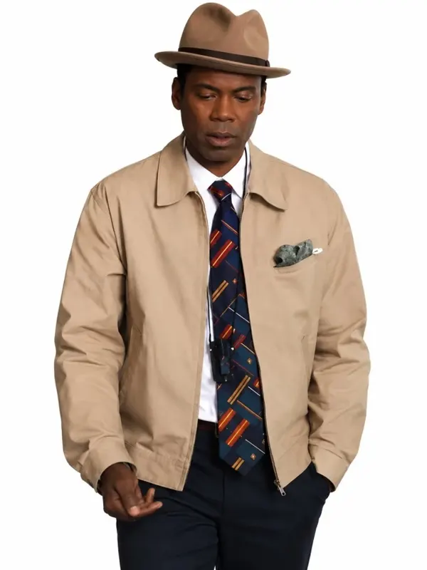 Chris Rock Movie Misty Green 2026 Jordan Beige Cotton Jacket