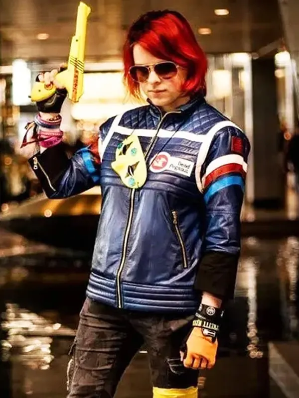 My Chemical Romance Party Poison Leather Blue Jacket
