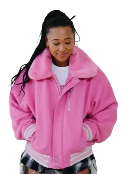 Naomi Osaka US Open 2026 Pink Varsity Jacket