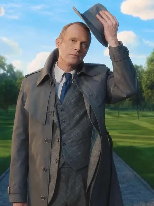 Shop Paul Bettany Visionquest S01 Vision Grey Trench Coat
